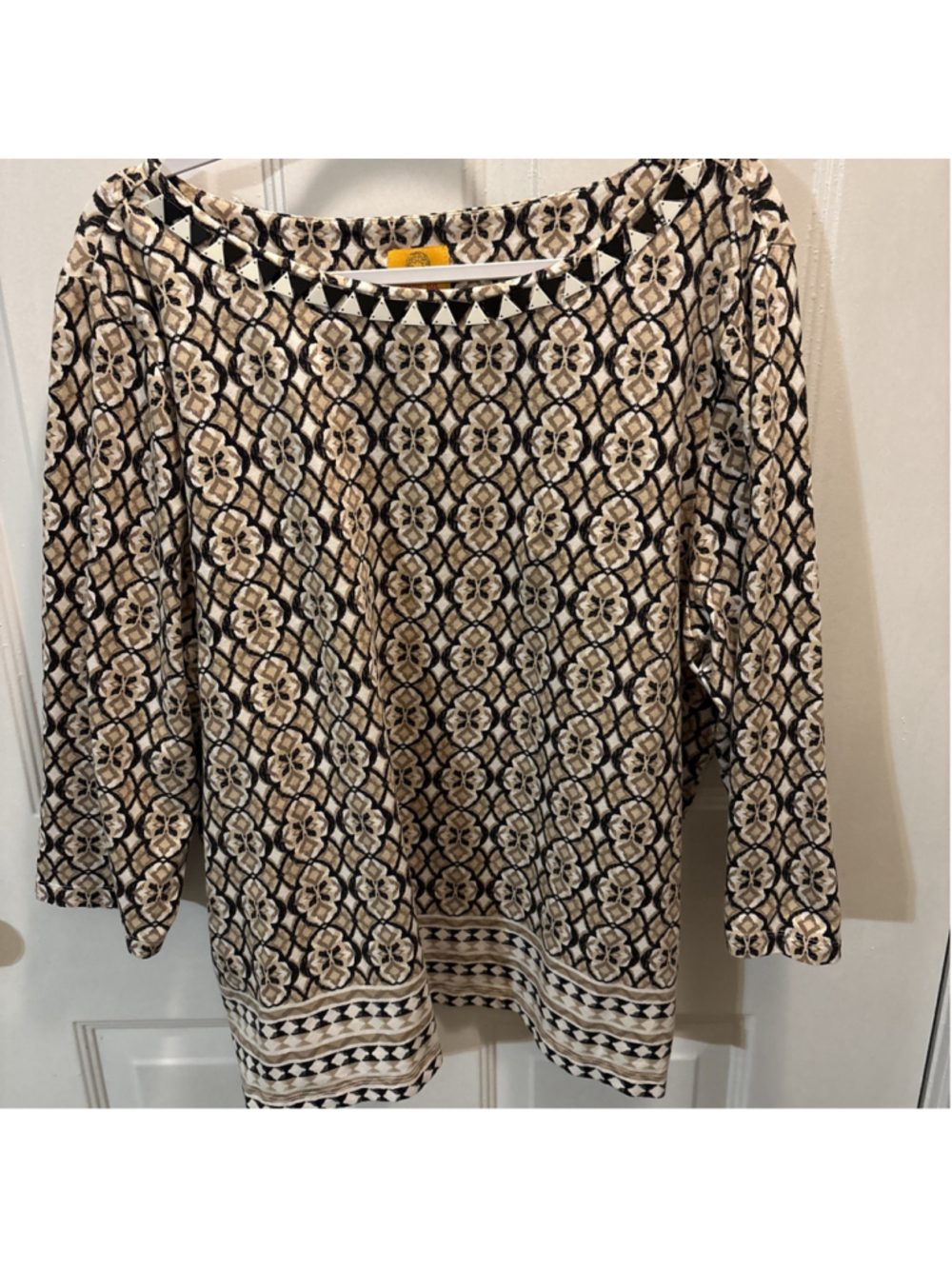 Rudy Rd. Woman 3X Geometric Brown 3X